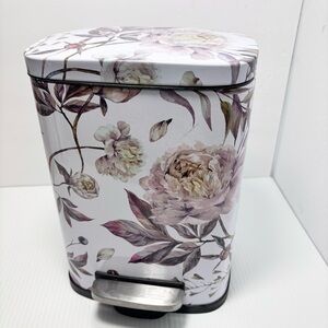 Floral Pedal Trash Can